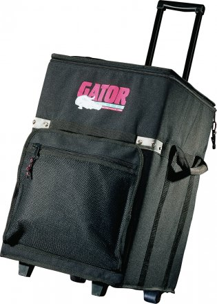 CARGO CASE W/ LIFT-OUT TRAY, WHEELS, RETRACTABLE HANDLE; 13.5"X12.75"X14" INT.